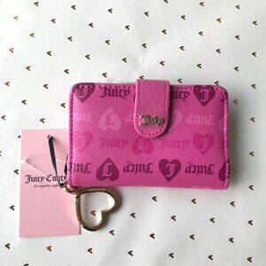 Juicy Couture Juicy Pink Girls Just Wanna Have Fun Tab Card Wallet NWT
